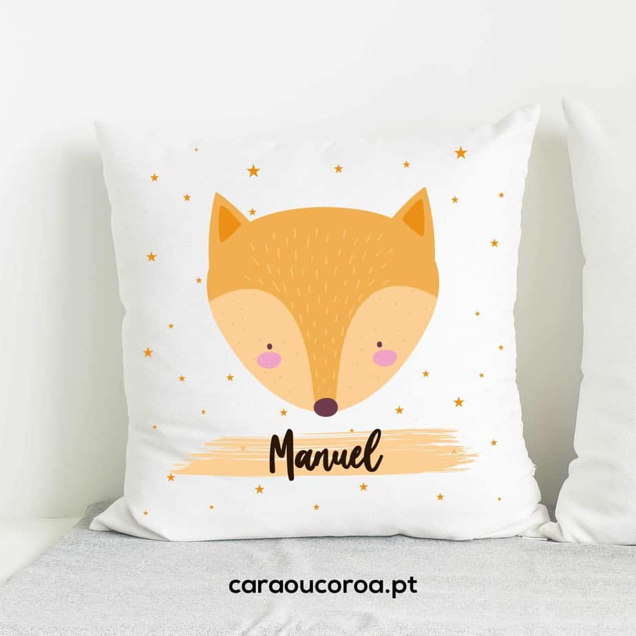 Almofada com Nome Baby Fox - caraoucoroa.pt