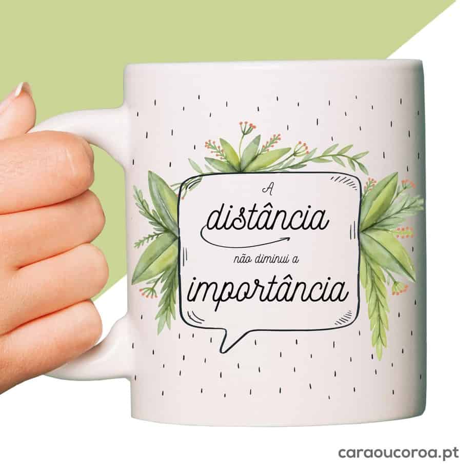 Caneca "Distância" - caraoucoroa.pt