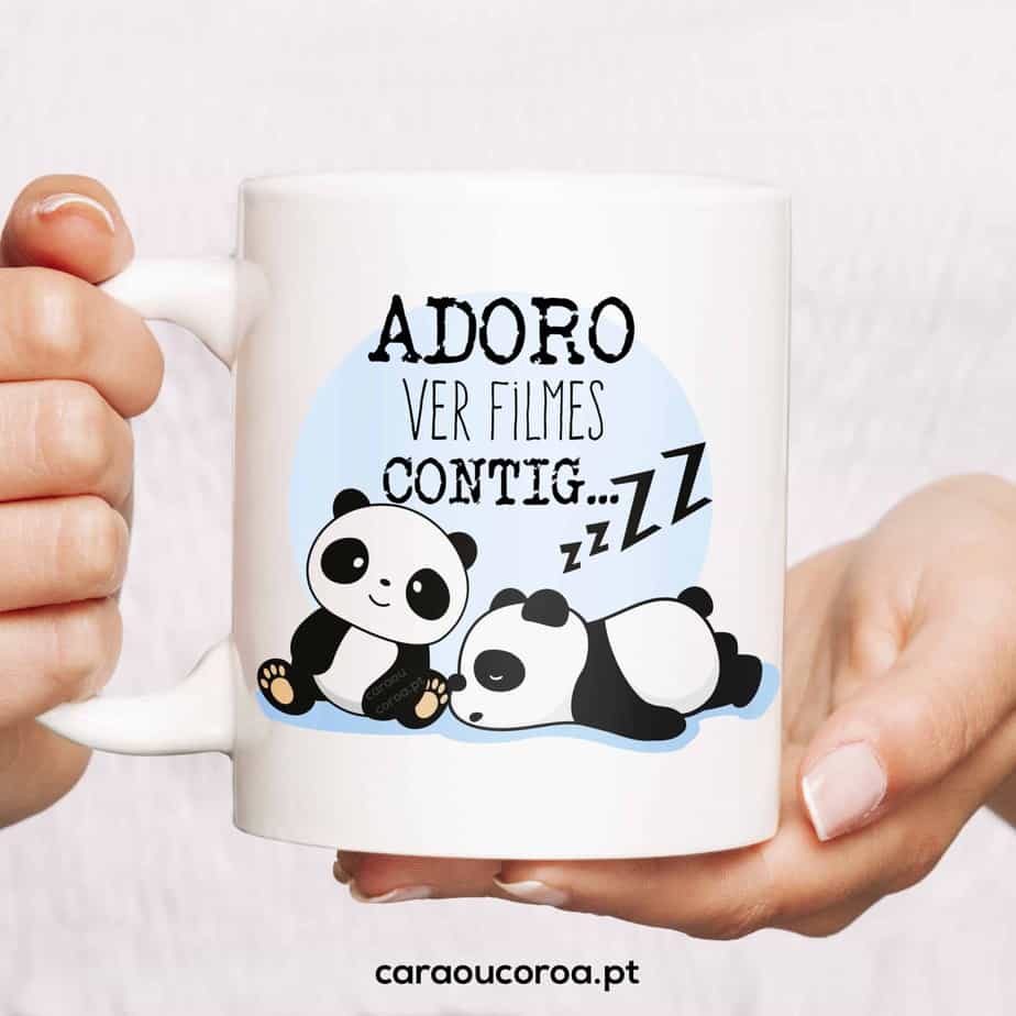 Caneca "Filmes Contigo" - caraoucoroa.pt