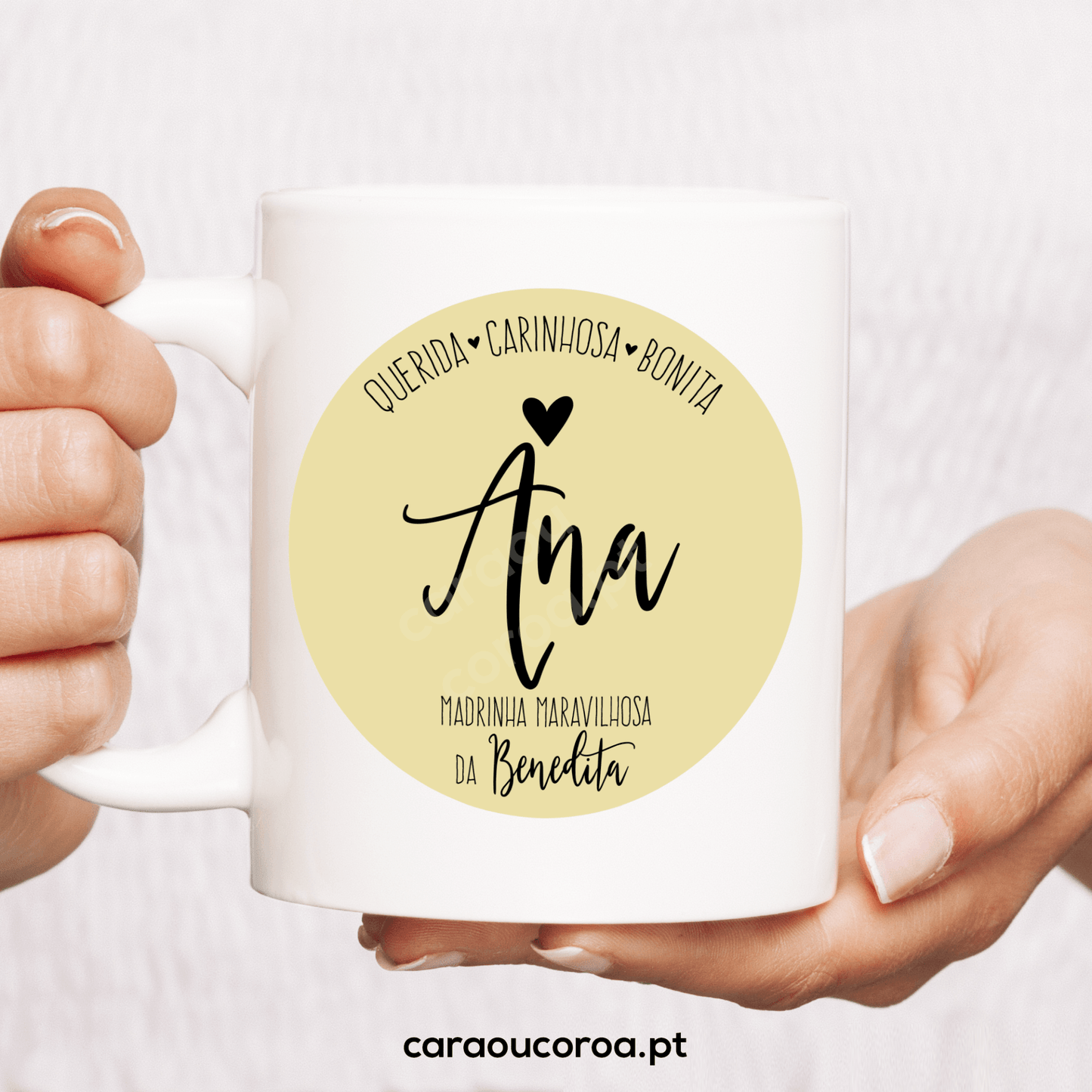 Caneca "Madrinha Maravilhosa" com Nomes - caraoucoroa.pt