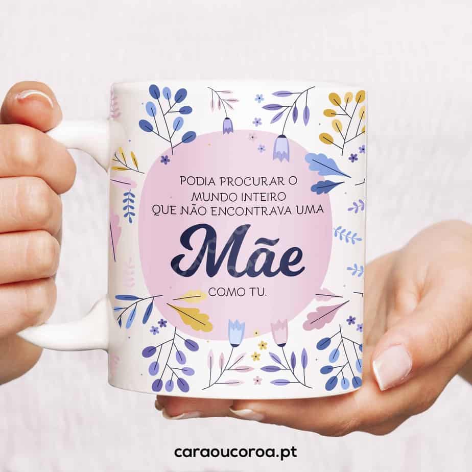 Caneca "Mãe, Mundo Inteiro" - caraoucoroa.pt