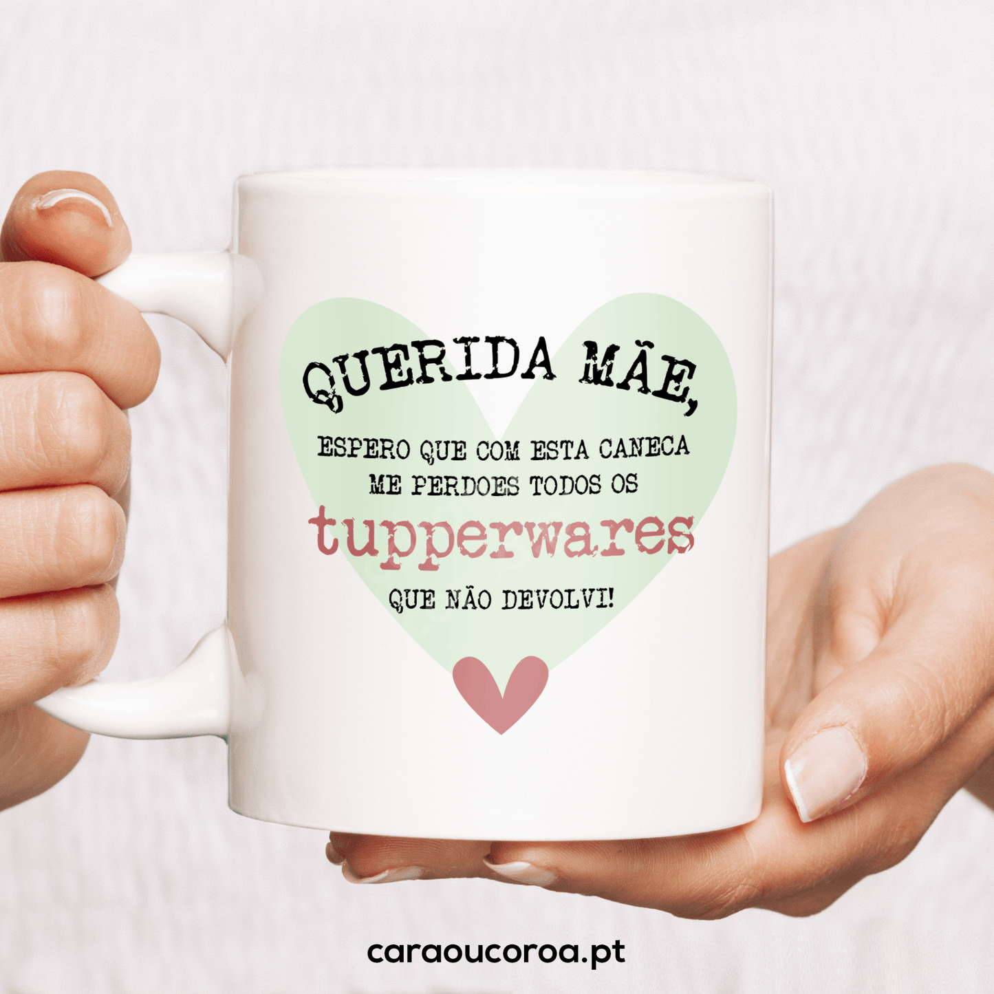 Caneca "Mãe & Tupperwares" - caraoucoroa.pt