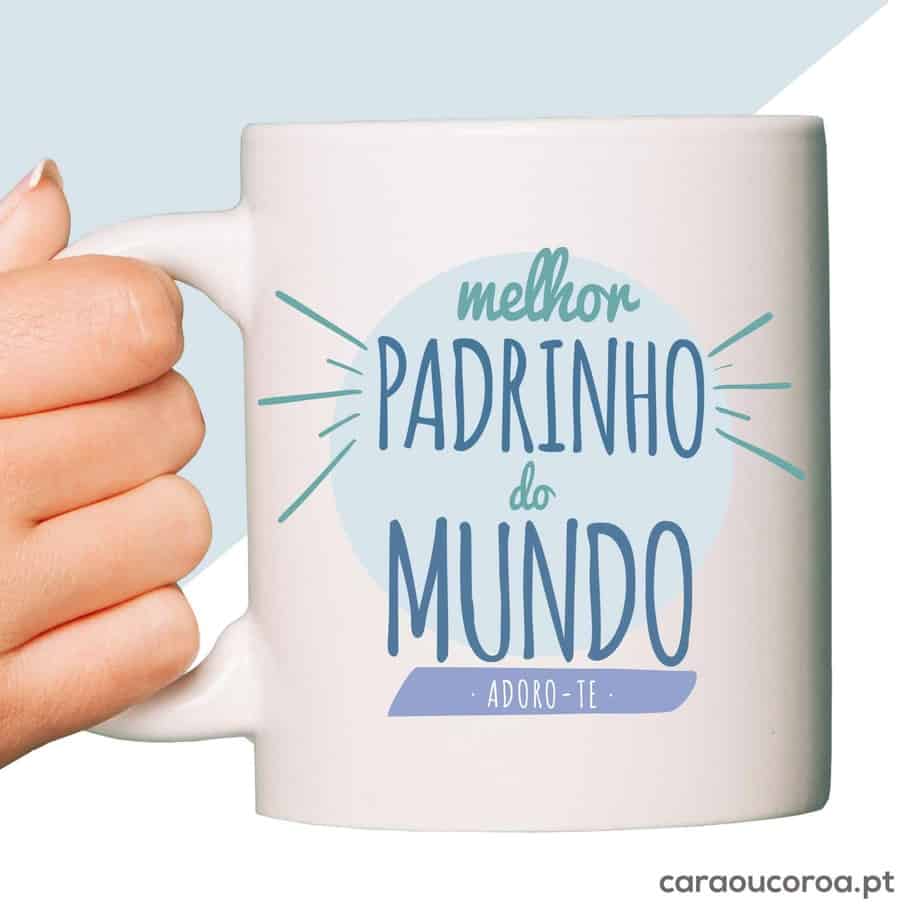 Caneca "Melhor Padrinho do Mundo" - caraoucoroa.pt