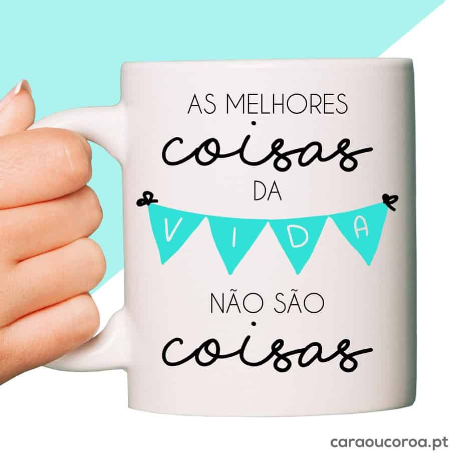 Caneca "Melhores Coisas da Vida" - caraoucoroa.pt