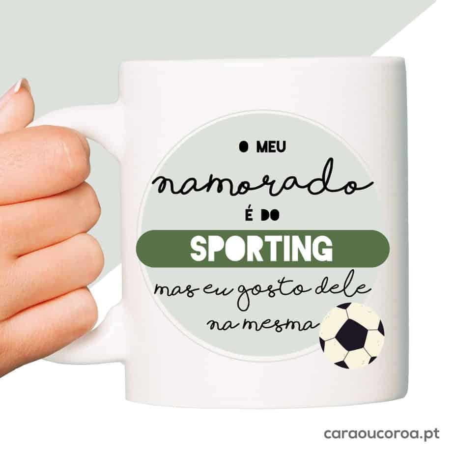 Caneca "Namorado do Sporting" - caraoucoroa.pt