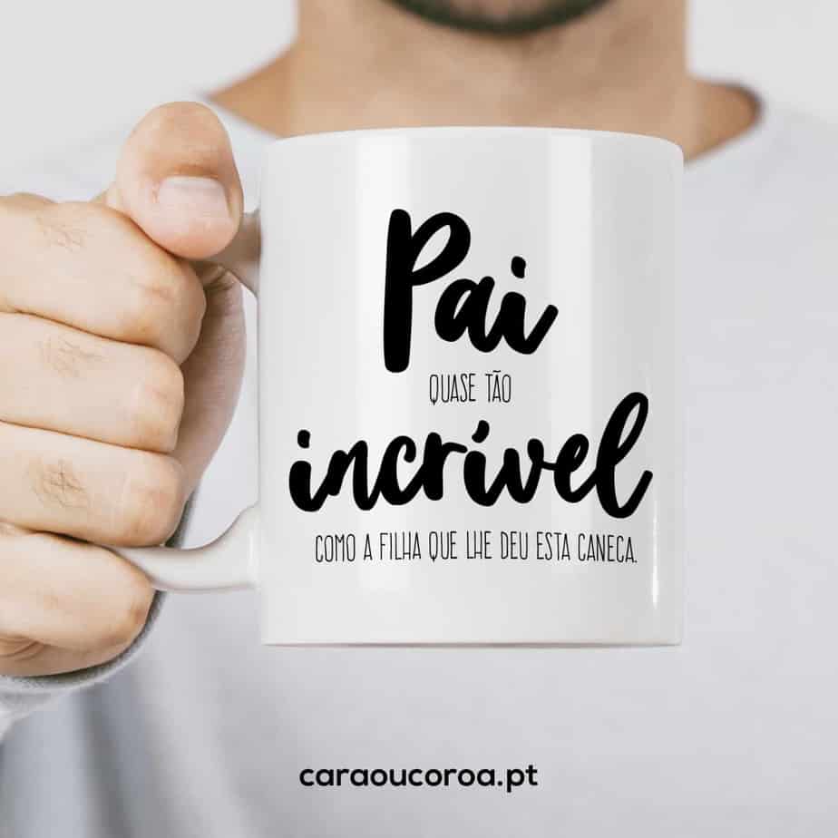 Caneca "Pai Incrível" - caraoucoroa.pt