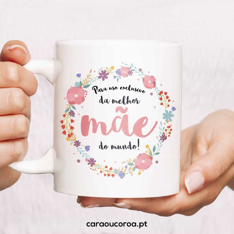 Caneca "Para Uso Exclusivo da Melhor Mãe do Mundo" - caraoucoroa.pt