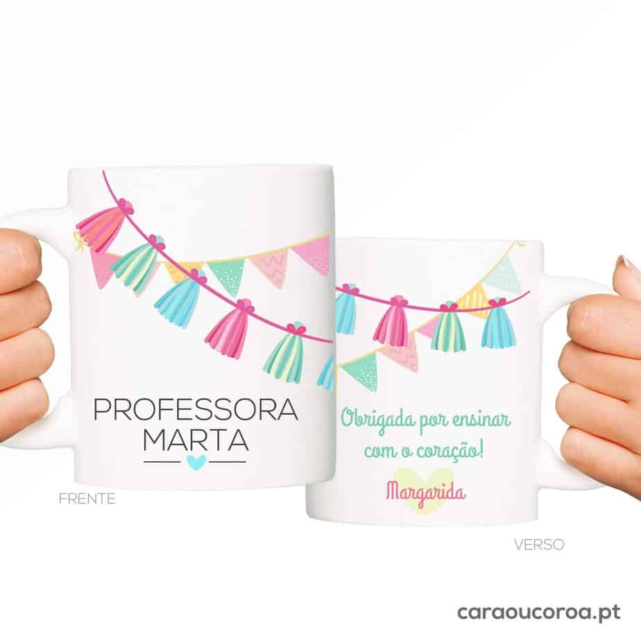 Caneca "Professora com Nome" - caraoucoroa.pt