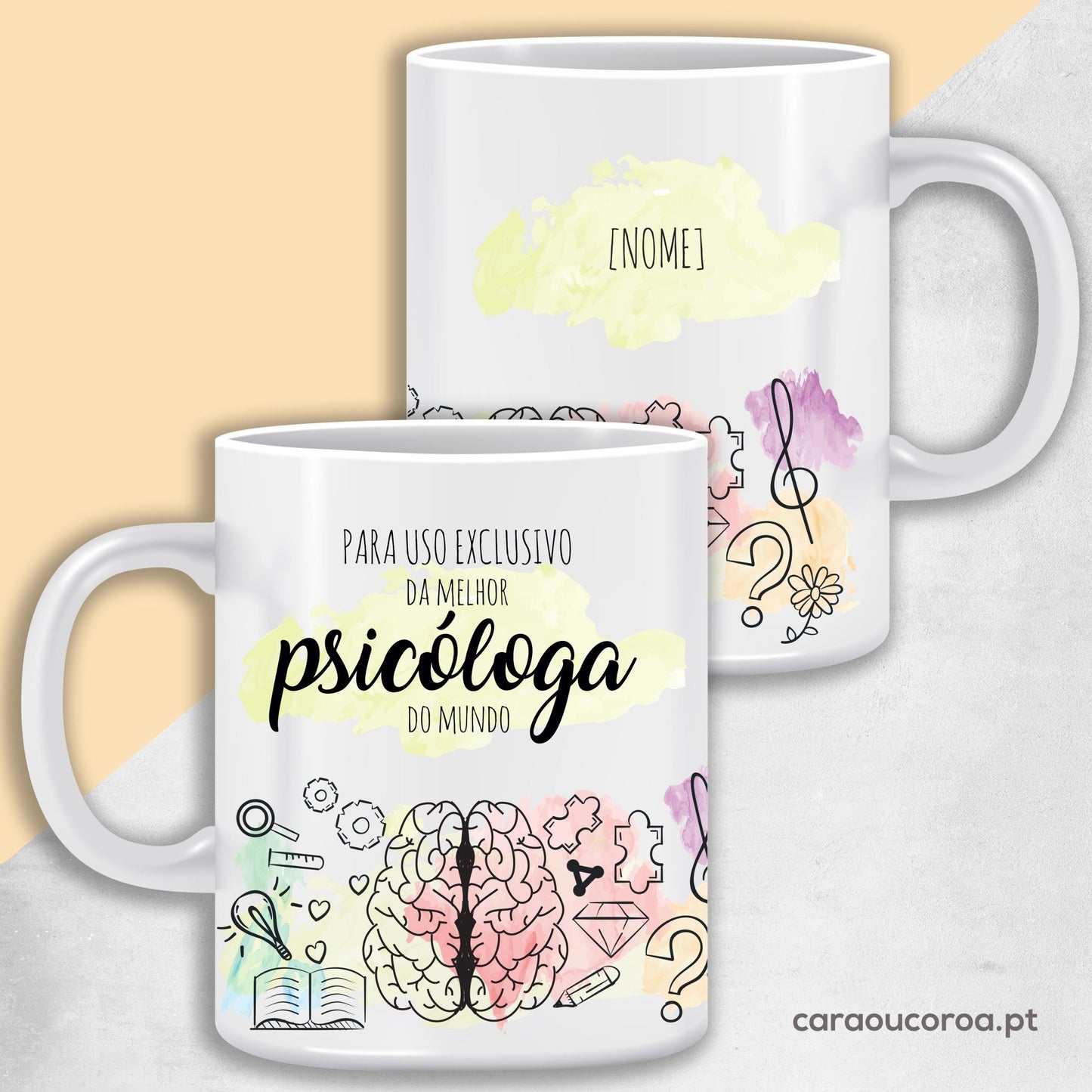 Caneca Psicóloga - caraoucoroa.pt