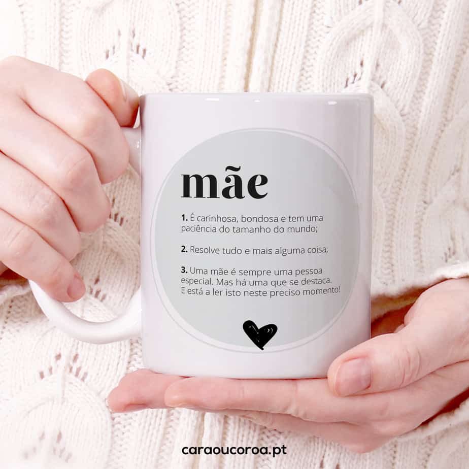 Caneca "Significado de Mãe" - caraoucoroa.pt