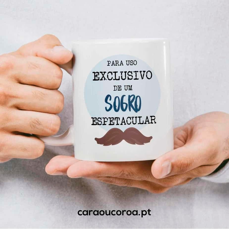 Caneca "Sogro Espetacular" - caraoucoroa.pt