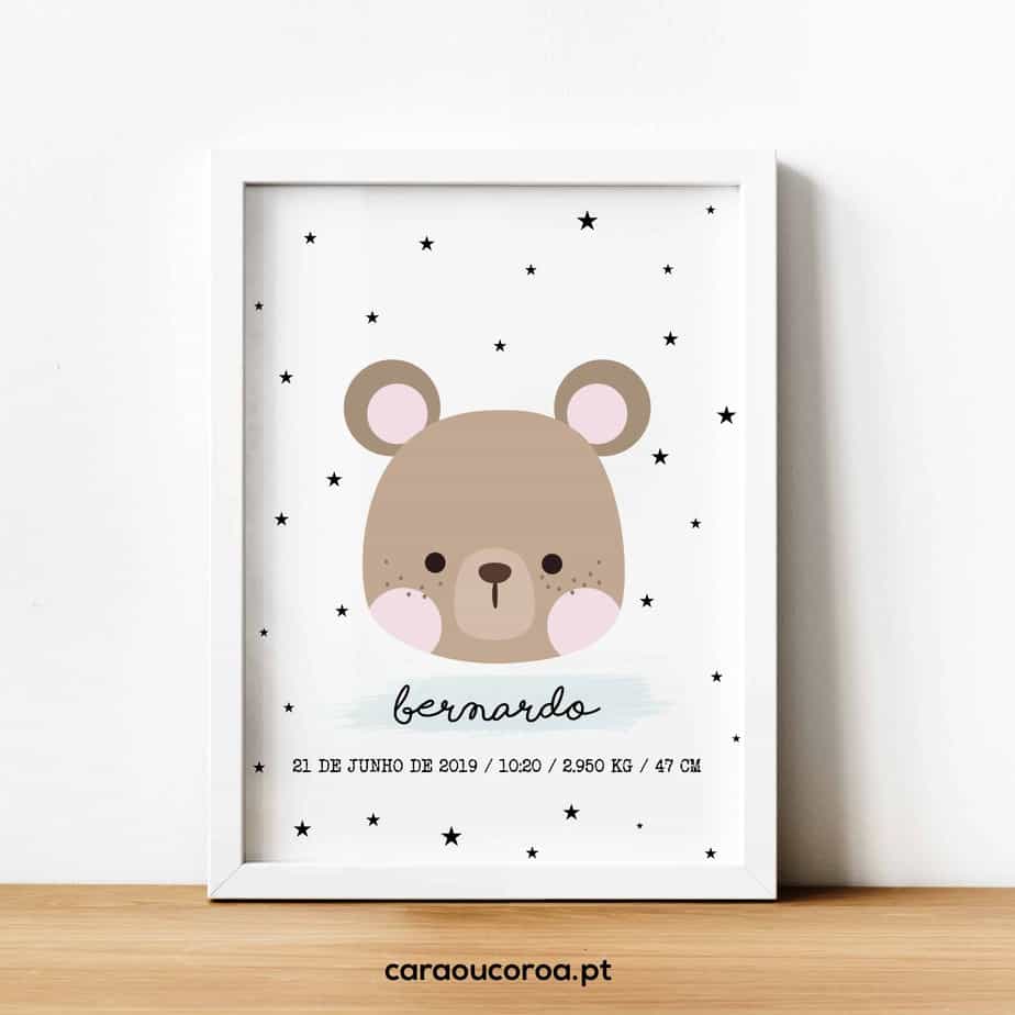 Quadro Nascimento Menino Little Bear - caraoucoroa.pt