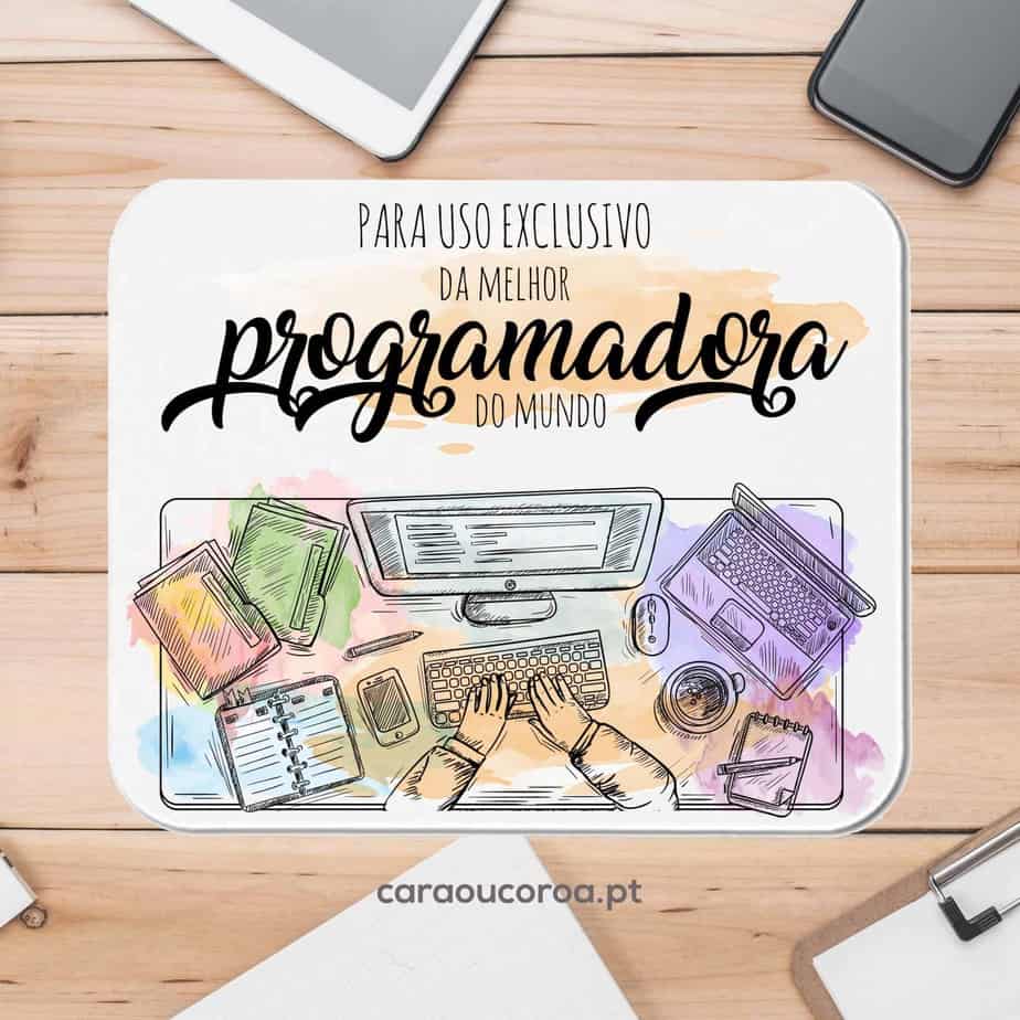 Tapete de Rato Programador/Programadora - caraoucoroa.pt