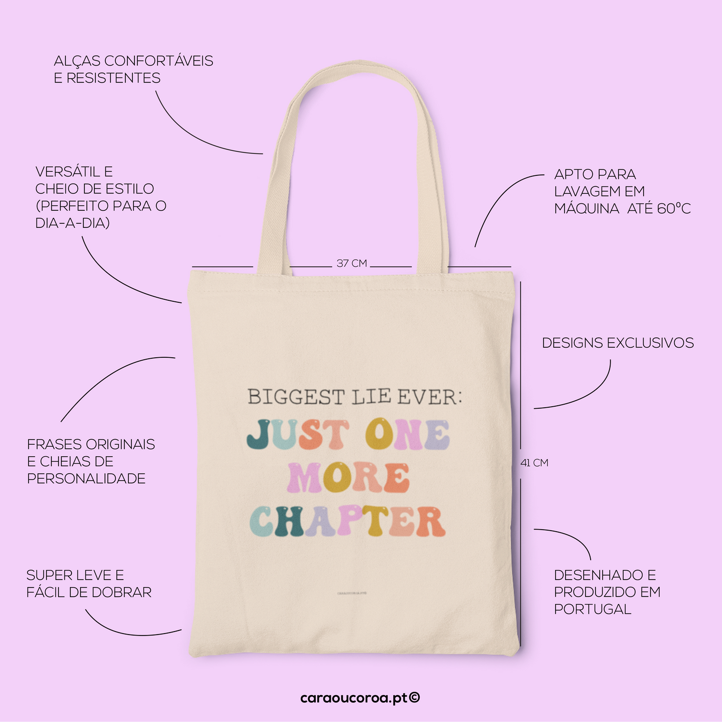 Tote Bag "Just One More Chapter"