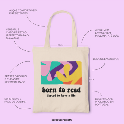 Tote Bag "Born To Read"