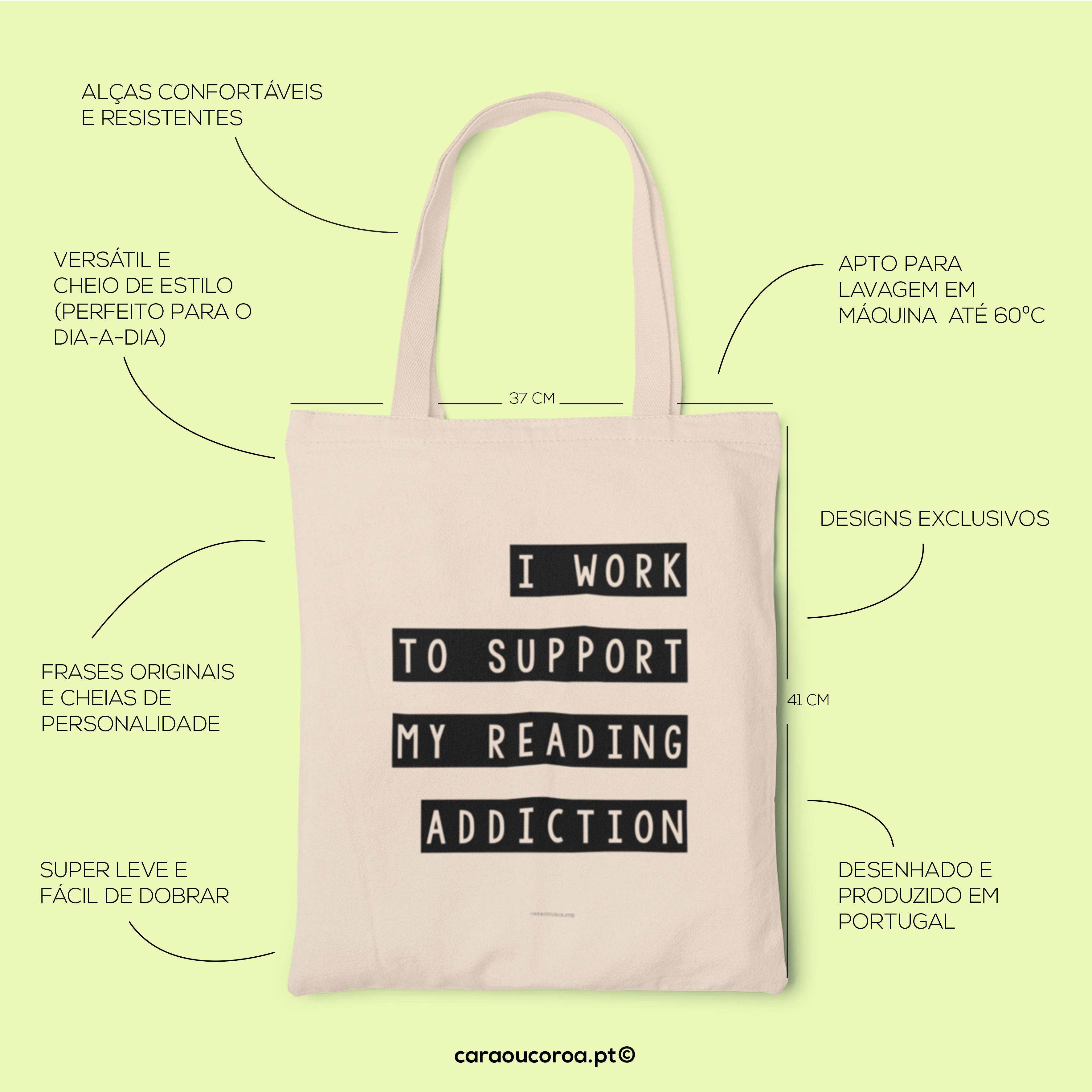 Tote Bag "Reading Addiction"