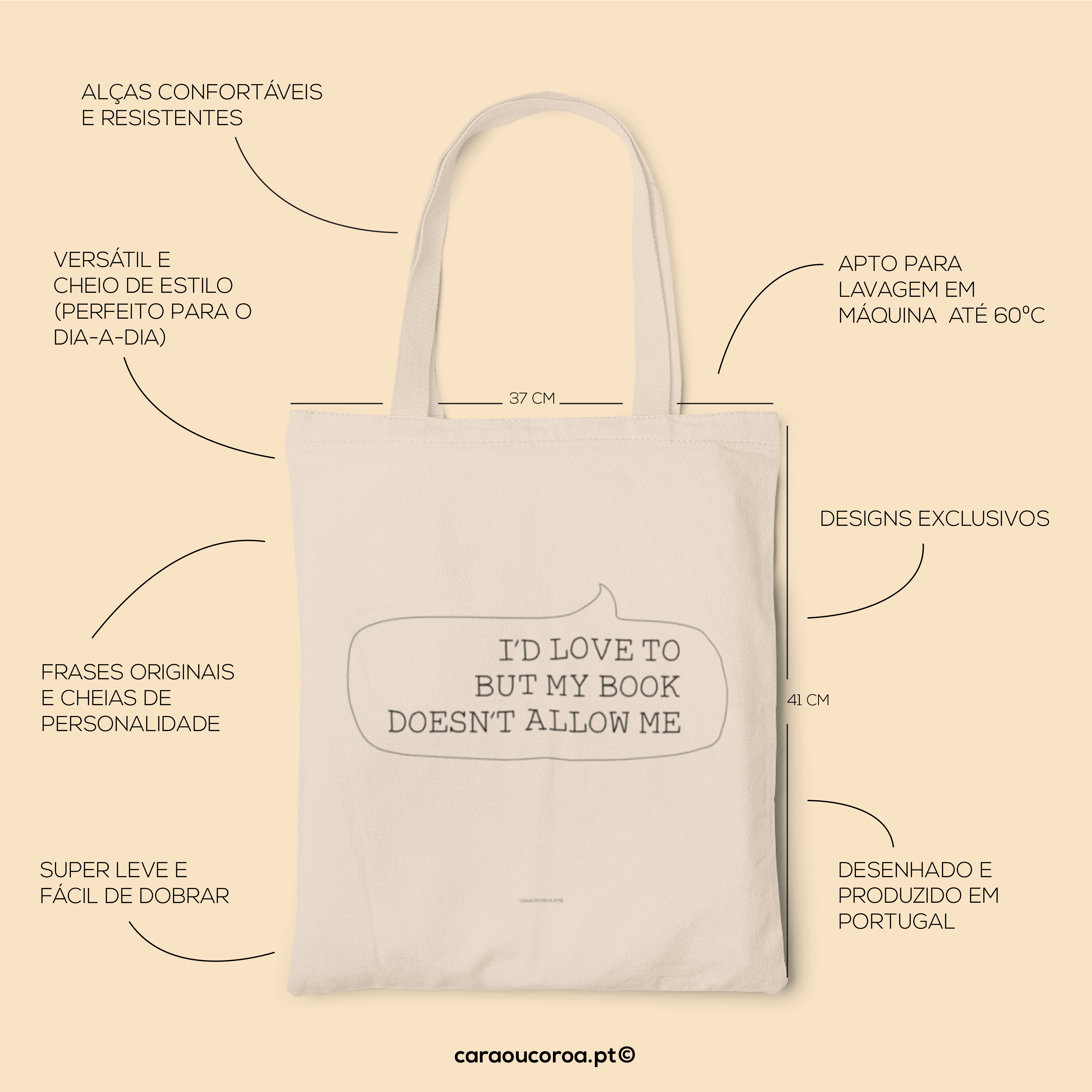 Tote Bag "My book doesn't allow"