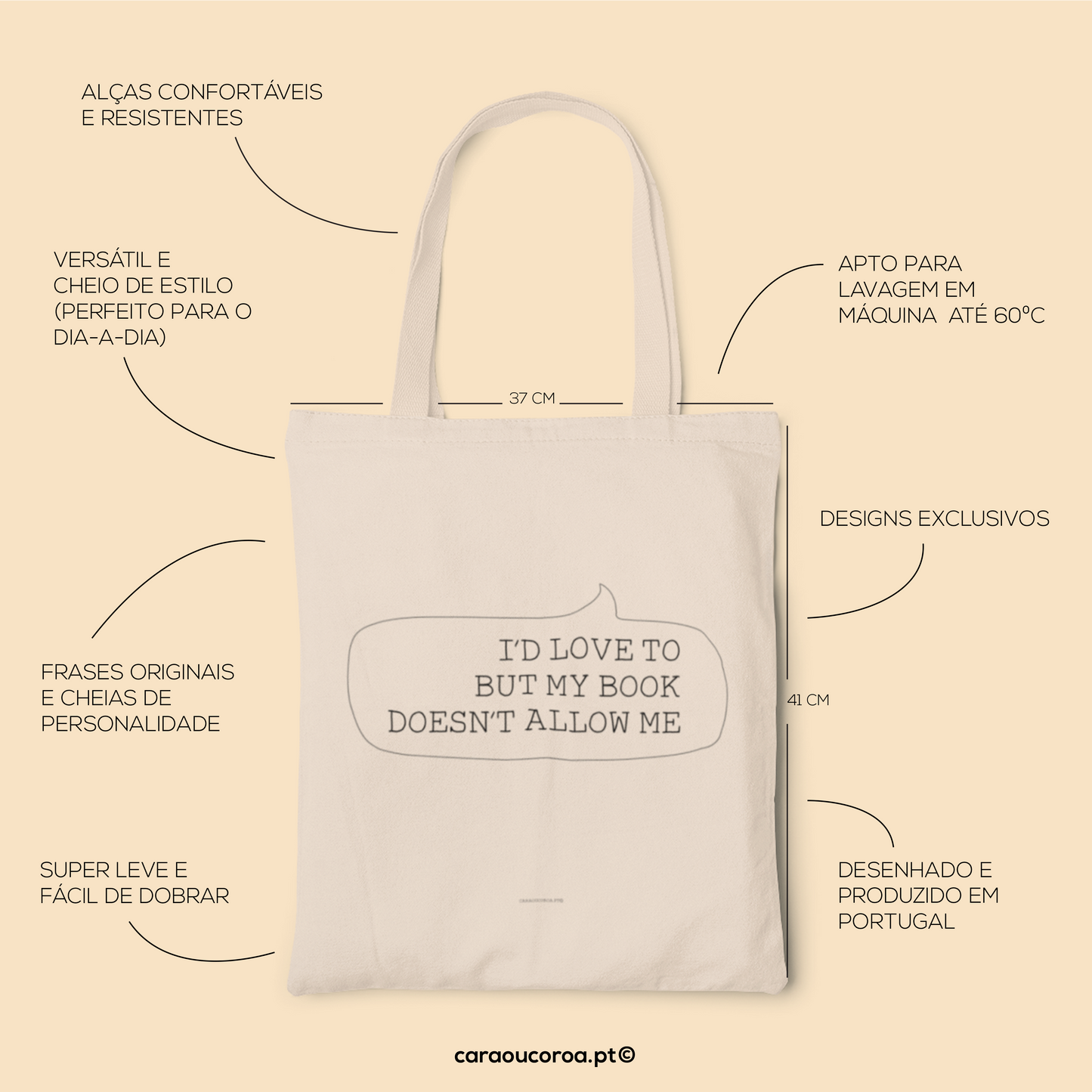 Tote Bag "My book doesn't allow"