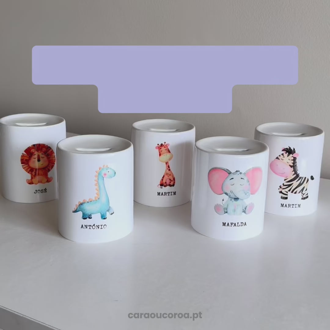 Mealheiro Leão com Nome