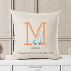 Almofada Linho Personalizada Dinossauro - caraoucoroa.pt