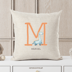 Almofada Linho Personalizada Dinossauro - caraoucoroa.pt