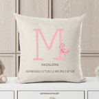 Almofada Linho Personalizada Flamingo - caraoucoroa.pt