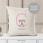 Almofada Linho Personalizada Koala - caraoucoroa.pt