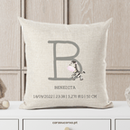 Almofada Linho Personalizada Zebra - caraoucoroa.pt