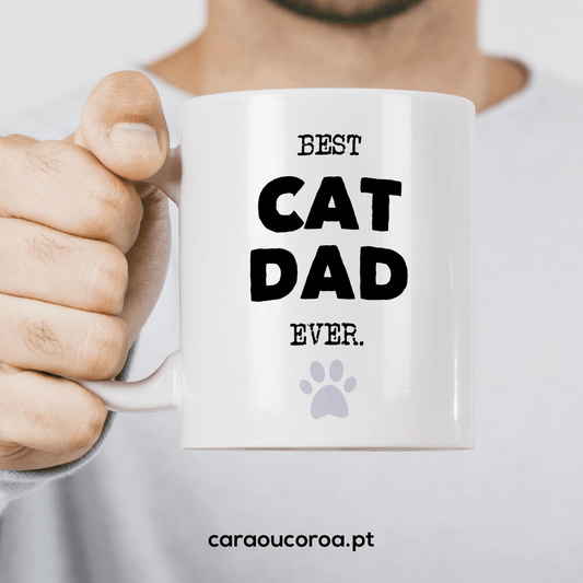 Caneca "Cat Dad" - caraoucoroa.pt