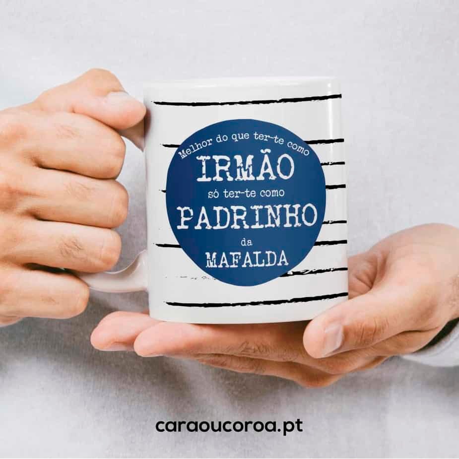 Caneca "Irmão & Padrinho" - caraoucoroa.pt