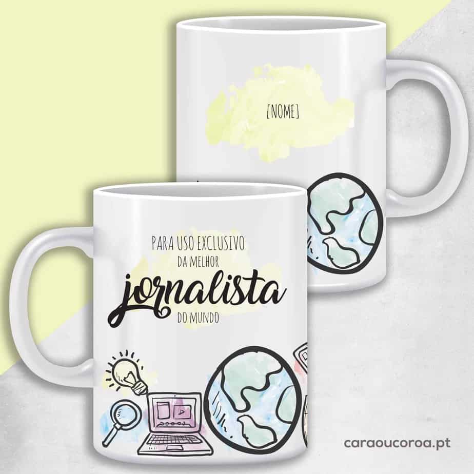 Caneca Jornalista - caraoucoroa.pt