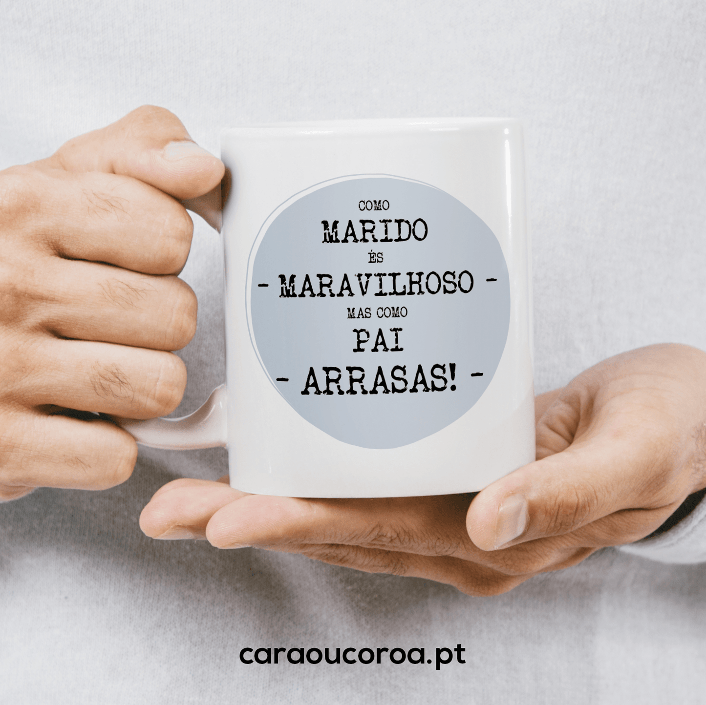 Caneca "Marido & Pai Maravilhoso" - caraoucoroa.pt