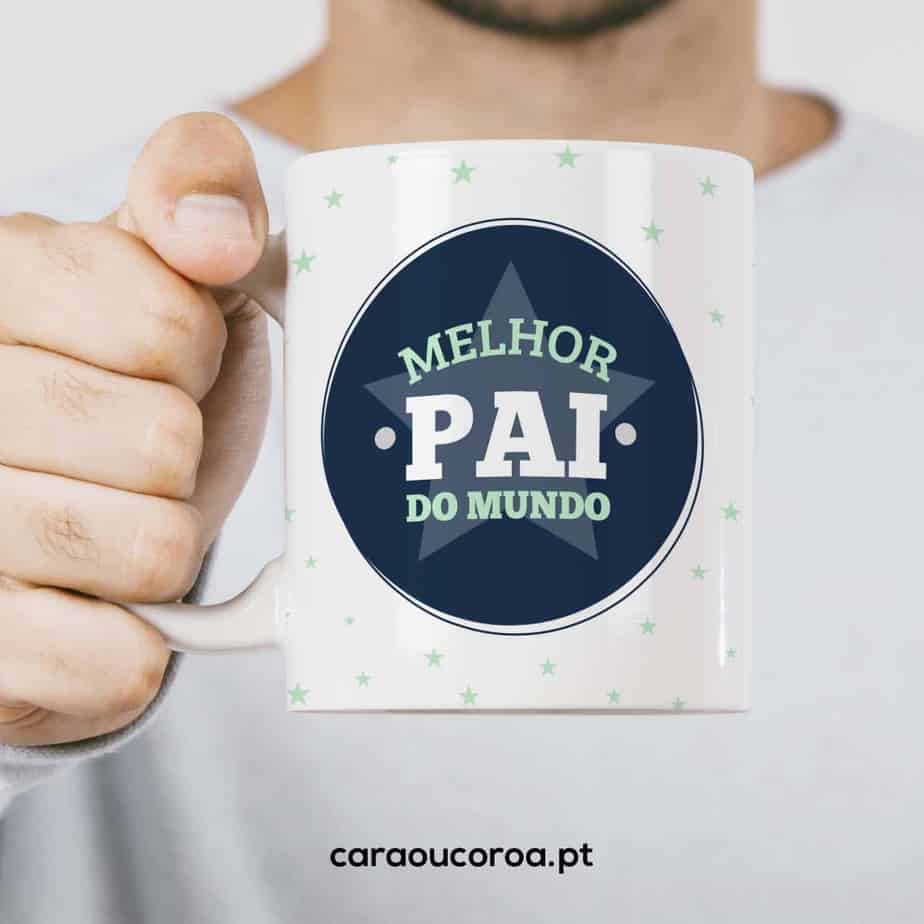 Caneca "Melhor Pai do Mundo" - caraoucoroa.pt