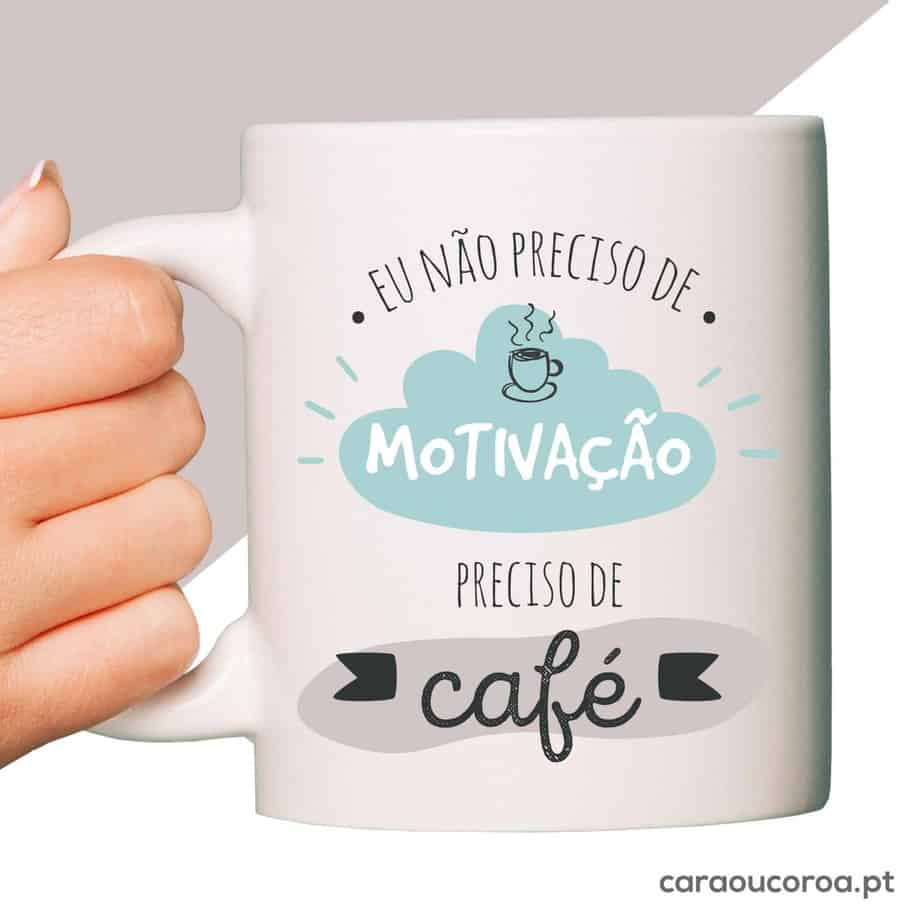 Caneca "Motivação & Café" - caraoucoroa.pt