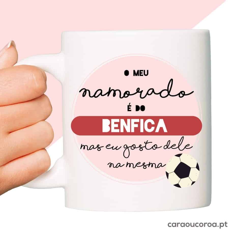 Caneca "Namorado do Benfica" - caraoucoroa.pt