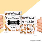 Caneca "Problema Com Cães" - caraoucoroa.pt