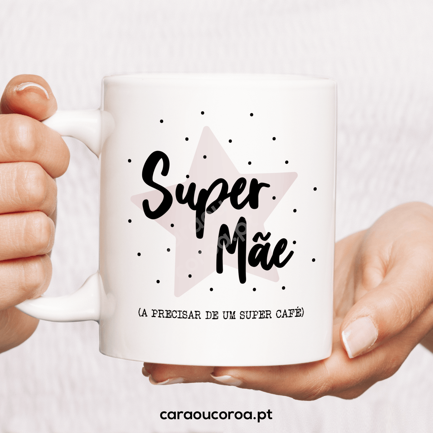 Caneca "Super Mãe Super Café" - caraoucoroa.pt