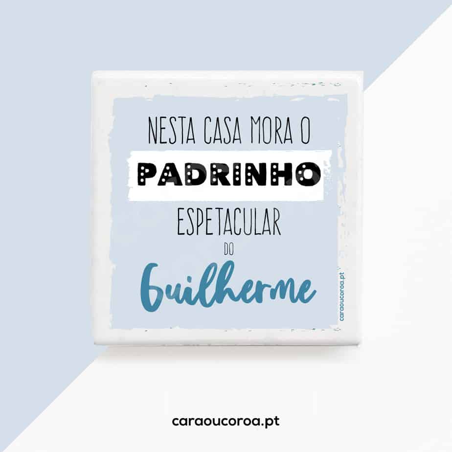 Íman "Padrinho Espetacular" com Nome - caraoucoroa.pt