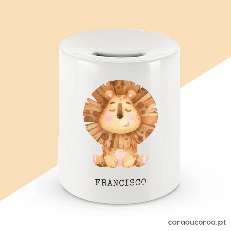 Mealheiro Leão com Nome - caraoucoroa.pt