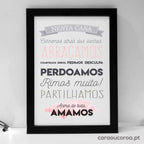 Quadro "Regras da Casa" - caraoucoroa.pt